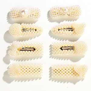 LRTOU Vente en gros d'accessoires de <span class=keywords><strong>cheveux</strong></span> pour femmes, barrettes géométriques simples, pinces à <span class=keywords><strong>cheveux</strong></span> en perles, pinces à <span class=keywords><strong>cheveux</strong></span> BB pour filles - Product Image 6