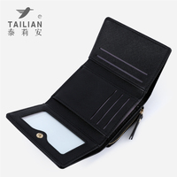 Dompet kulit wanita Mini mewah, dompet kulit wanita Mini, portabel dan minimalis dengan panjang pendek