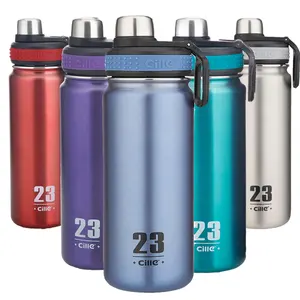 Cille Desain Botol Air Termos 680Ml, Termos Stainless Steel Dinding Ganda Berpenyaring