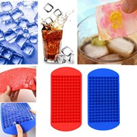 Moule à glaçons en silicone de qualité alimentaire, sans BPA, forme carrée, 160 petits glaçons, non toxique, pour cocktails