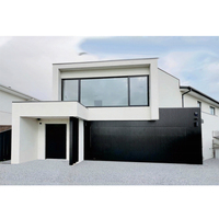 Vente en gros de portes de garage électriques sectionnelles solides Surface finie antivol en alliage d'aluminium isolée pour villa
