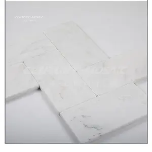 雕像白色大理石瓷砖平板马赛克用于浴室厨房柜台顶层墙