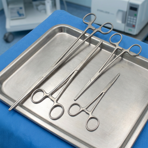 Odontomed SET de 4 Pinzas Rochester Rectas de 5.5", 6", 7" y 14" con Bloqueo Hemostático de Acero Inoxidable Modelo ODM-7073 - Product Image 2
