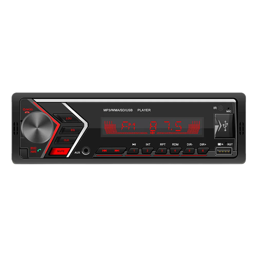 Radio Mobil Stereo FM Aux Penerima Input USB SWM-505 12V Di Dasbor 1din Mobil MP3 USB Multimedia Pemutar Autoradio