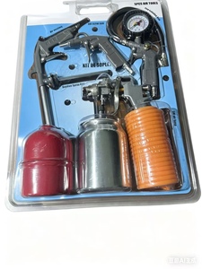 Juego Profesional de 4 Pistolas de Pulverización Neumáticas de Alta Atomización - Pulverizador de Pintura por Gravedad para Retoques Automotrices - Product Image 5