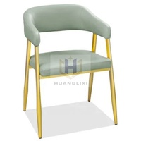 Vente chaude en cuir avec 2 chaises Table en métal et pieds de chaise Meubles de magasin de café de loisirs