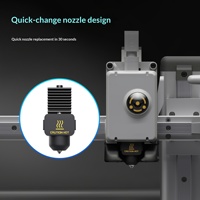 Kepala Cetak Hotend Terintegrasi A1/A1 MINI/A2L dengan Nosel Baja yang Diperkeras, Ekstruder Tidak Dapat Dilepas untuk Printer 3D