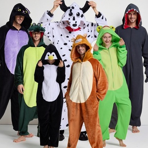 Mujeres/hombres lindo Animal esponjoso Onesie con capucha pijama mono Loungewear familia a juego Unisex Homewear <span class=keywords><strong>Kigurumi</strong></span> FIESTA DE Navidad - Product Image 5