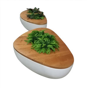 Panchina Moderna <span class=keywords><strong>RUYA</strong></span> per Esterni in Fibra di Vetro Resistente ai Raggi UV, Impermeabile, in Metallo e Plastica, Elegante Seduta da Strada per Patio e Ingresso - Product Image 2