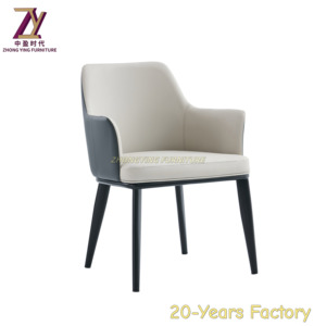 Meubles de restaurant modernes chaises de salon de café commerciales rembourrées en cuir PU - Product Image 2