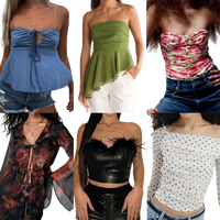 Lot de robes vintage de créateur, vêtements de luxe neufs de marque en stock, conditionnés en conteneurs et en balles, faible MOQ