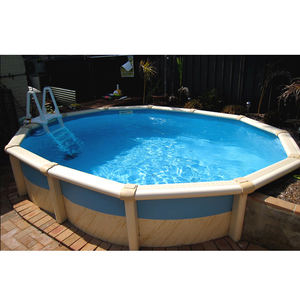 Piscina fuori terra in acciaio inossidabile, piscina termale, scivolo per piscina usato - Product Image 1