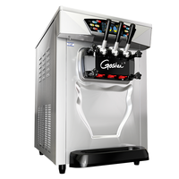 Nouvelle machine à crème glacée molle 6L*2 avec écran tactile dynamique couleur, haute productivité pour lait, yaourt et poudre de crème glacée