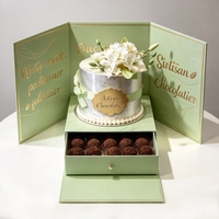 Boîte magnétique à double porte avec tiroirs multicouches personnalisés pour chocolats et noix, emballage cadeau haut de gamme, fabrication en usine