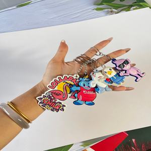 Porte-clés personnalisé, porte-clés en caoutchouc souple, porte-clés tendance, échantillon gratuit, logo personnalisé - Product Image 4