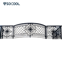 Rampe d'escalier extérieure Socool en aluminium et métal Rampe de balcon Main courante