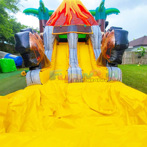 Castillo inflable de T-Rex con tobogán de agua, castillo inflable comercial para niños - Product Image 6