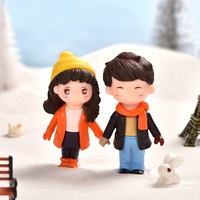 Nouveauté amoureux de la Saint-Valentin décoration d'intérieur figurine Microlandschaft petits ornements mini poupée de dessin animé