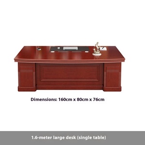 Modern High-End Wood Executive Desk Large Single Office Desk Chair <strong>Set</strong> for <strong>Chairman</strong> President - Product Image 5