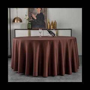 <b>Round</b> <b>Tablecloth</b> Waterproof Stain Resistant Washable <b>Tablecloth</b> Polyester <b>for</b> Dinning <b>Table</b>, Buffet Parties Event Decor - Product Image 6