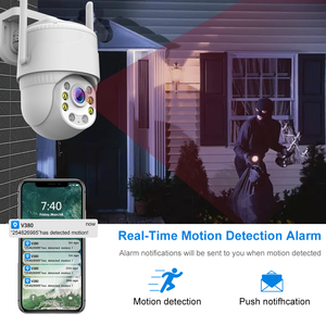 500W piksel CCTV çift işık projektör güvenlik kamera açık kullanım WIFI akıllı kameralar güvenlik kameraları ev için braket ile - Product Image 5