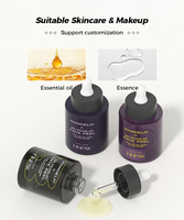 Flacon compte-gouttes en verre vide de 30 ml pour sérum, contenant de luxe pour soins de la peau, idéal pour l'emballage d'essences exfoliantes AHA BHA - Vente en gros