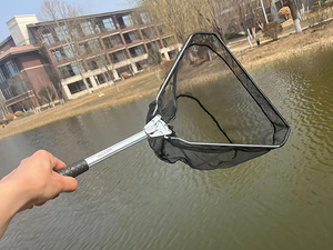 Épuisette de pêche pliable et portable, cadre en aluminium léger, épuisette télescopique - Product Image 6