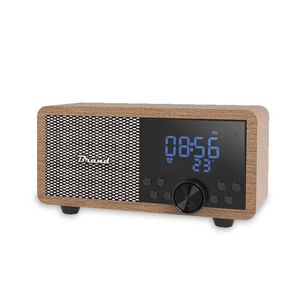 Portable Wooden Retro Bluetooth Speaker With Fm Radio Desktop Home Mobile Use Black And Brown 185x115x115mm USB Power - Product Image 2