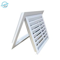 Grille d'aération de type rabattable, directement de l'usine, persienne en aluminium personnalisable avec filtre.