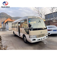 Vente en gros : Minibus Coaster d'occasion fiable avec moteur diesel 6 cylindres et configuration personnalisée pour Toyota