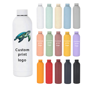Botella de agua personalizada de acero inoxidable de 1 litro, 12oz, 17oz, 25oz, botella de agua aislada de acero inoxidable a prueba de fugas - Product Image 1