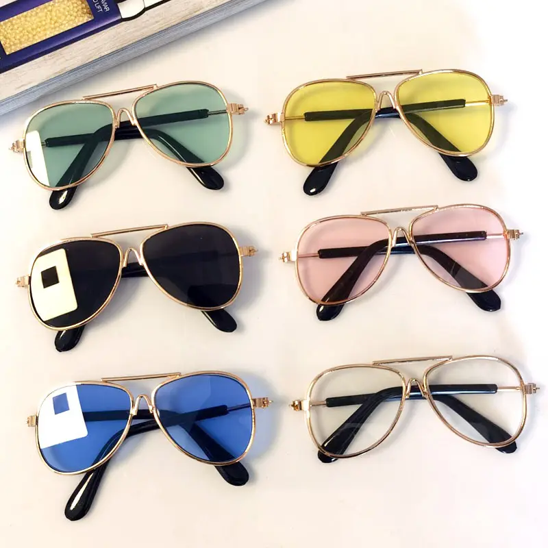 Pet Retro Metal Fashion Multi Color Funny Pet Accessories Cat Sunglasses Kitten Pet Sunglasses Glasses