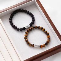Bracelets en cristal de guérison 8mm pierre naturelle perlée Bracelet extensible améthyste bijoux cadeaux