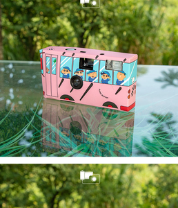 Boîte et autocollant couleur personnalisés, appareil photo jetable noir pour usage domestique, pellicule couleur ISO400 C41, appareil photo manuel - Product Image 4