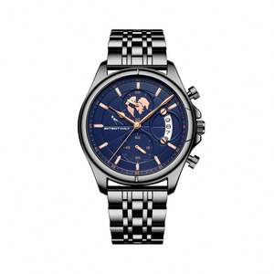 Relojes Mecánicos Automáticos de Oro para Hombre, Reloj de Lujo para Regalo, Esfera de Zafiro, Cronógrafo Impermeable - Product Image 1