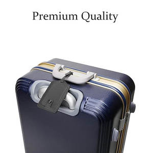Étiquettes de bagages en cuir de haute qualité, accessoires de mariage, étiquette de bagage noire personnalisée avec carte en papier, étiquettes de bagages en cuir - Product Image 2