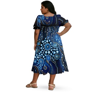 ชุดเดรสปาร์ตี้แขนพองขายส่ง ชุดเดรสสั่งทำลายพื้นเมือง - Product Image 4