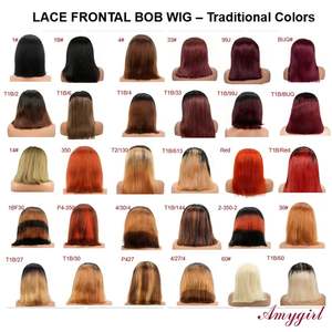 Peluca Bob de Cabello Humano con Encaje 13x4 al por Mayor, 12 Pulgadas, Alta Fidelidad de Color, Grado 8A10A11A, 100% Cabello Humano, Peluca Frontal con Encaje - Product Image 4