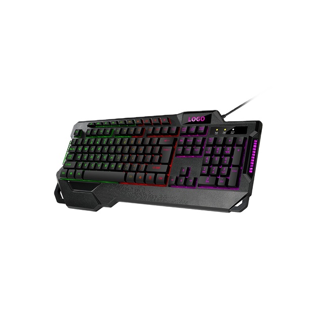 Low Price High Brightness Wired Computer Ergonomic Optical Combo Silent Backlit LED Game USB Multimedia Desktop Gaming Keyboard