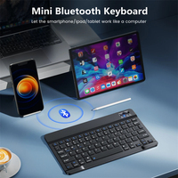 Pasokan Pabrik Harga Murah Keyboard QWERTY Nirkabel Tipis 78-Tombol dengan Touchpad Struktur Scissor Foot Baru untuk Smartphone Tablet Laptop