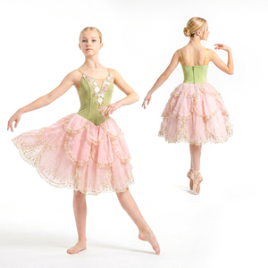 Robe tutu de ballet romantique à strass floraux Le Casse-Noisette, costume de performance professionnel de ballerine pour la Valse des Fleurs - Product Image 3