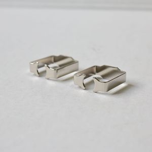 Hesheng <b>Machinery</b> Nickel Plated <b>Micro</b> Coil Frame 0.03-5.00mm Bending Punching Stamping Processing Parts - Product Image 2