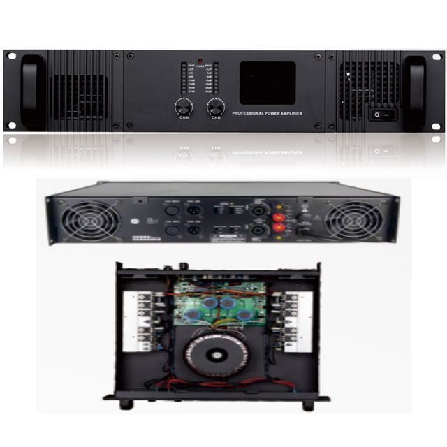PA Series Brand New High-End 2-Channel 8ohm Impedance Metal Shell Professional Power Audio Amplifiers for Outdoor and Stage Use