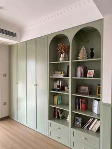 Solid Wood High-End Luxury Wine <b>Cabinet</b> Modern Simple Glass Door Large <b>Display</b> <b>Wall</b>-<b>Mounted</b> <b>Cabinet</b> Customizable Living Room - Product Image 2