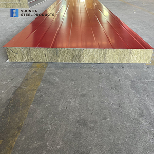 Chất lượng cao bên ngoài bức tường đá Len Bánh Sandwich bảng tùy chỉnh kim loại ngoài trời siding bảng cách âm nhà máy lạnh phòng kho - Product Image 4