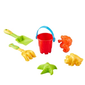 Seau <span class=keywords><strong>de</strong></span> <span class=keywords><strong>sable</strong></span> d'été extérieur pour bébé, ensemble <span class=keywords><strong>de</strong></span> jouets <span class=keywords><strong>de</strong></span> bain pour tout-petit, <span class=keywords><strong>château</strong></span> <span class=keywords><strong>de</strong></span> <span class=keywords><strong>sable</strong></span> avec pelle, râteau, pochoir <span class=keywords><strong>de</strong></span> plage pour animaux 6PCS - Product Image 1