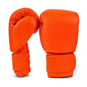 Gants de boxe en cuir sur mesure, dernier design, qualité supérieure, légers, respirants, sangle de poignet réglable à boucle, entraînement - Product Image 1