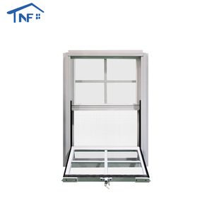 NF finestra singola scorrevole in lega di alluminio telaio appeso in vinile nero stile americano finestre porte per la casa Mobile Top Storm Windows - Product Image 3