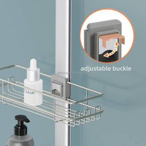 WIREKING China Design Manufacturer waterproof bathroom shelf <strong>Over</strong> the Showerhead <strong>Shower</strong> <strong>Caddy</strong> - Product Image 3