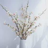 Branches de cerisier artificielles de 41 pouces, branches de pêche en soie, grandes compositions florales artificielles pour la décoration de la maison et des mariages